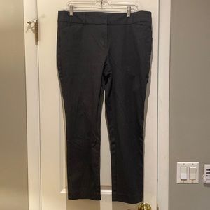 Loft Curvy Skinny Ankle Pants Heather Gray 14